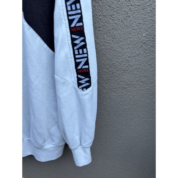 Vintage 90s New Balance Hong Kong Jacket 1/4 Zip Size XL White - Picture 4 of 16